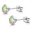 Surgical Steel Stud Earrings Silver 4 mm Round Aurora 1