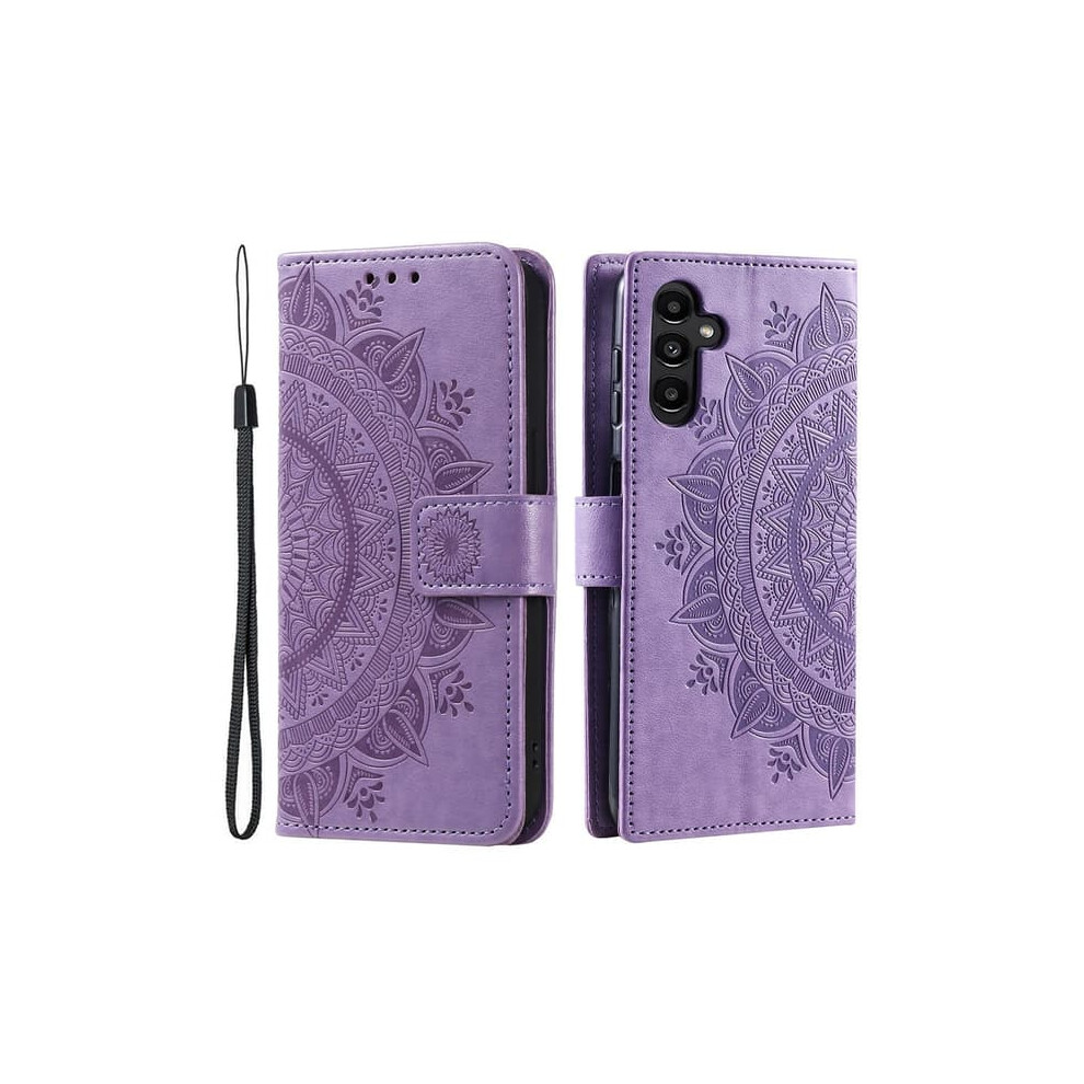 Skalo Mandala Wallet Case For Samsung A55 5G Purple 962125335828