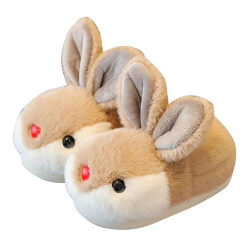 Toddler Slippers Soft Soled Cartoon Kitty Size 9 2