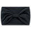 Black wide soft elastic headband for women 1 pack 1