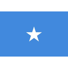 Somalia flag white background 1 piece