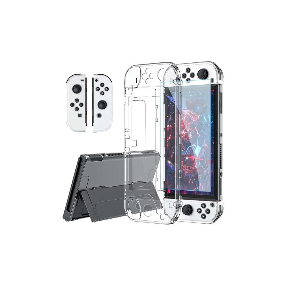 Nintendo Switch Oled Hard Shell Case Transparent Plastic 962125339871