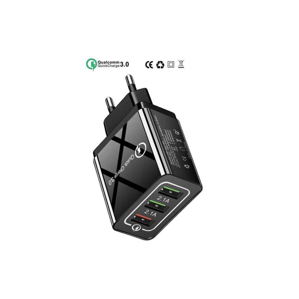 Fast Charging Wall Charger Qc3.0 4.8A Black 962125336511