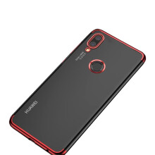 Cás Silicone Bog Éifeachtach atá comhoiriúnach le Huawei P20Lite Dearg Dearg