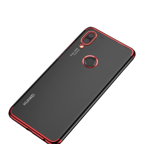 Capa de silicone macio e eficaz compatível com Huawei P20 Lite Vermelho