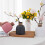 Water Ripple Plastic Vase Nordic Style 1 PC White 4