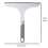Ionze glass scraper for windows, white, 1 piece 3