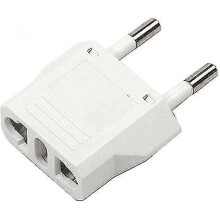 Power Adapter USA/China to EU/FR White 4 pcs