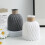 Water Ripple Plastic Vase Nordic Style 1 PC White 8