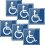 Disabled Parking Signs Blue 6 pcs 1