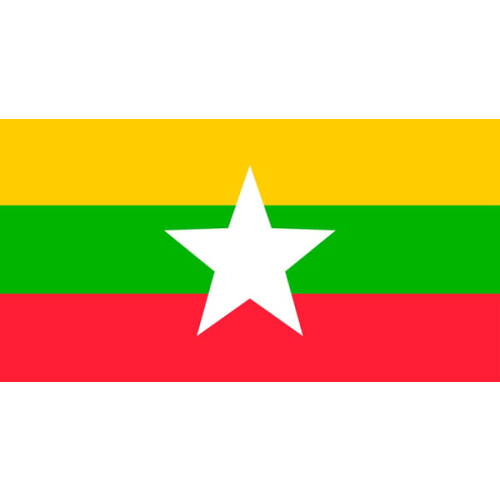 Myanmar flag national flag 1 piece