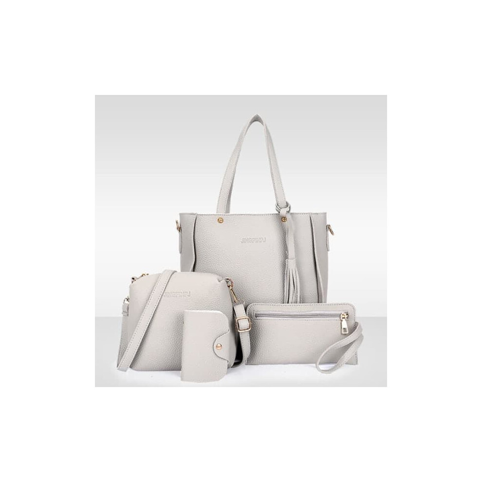 Women's Pu Leather Handbag Set 4-Piece 962029632375