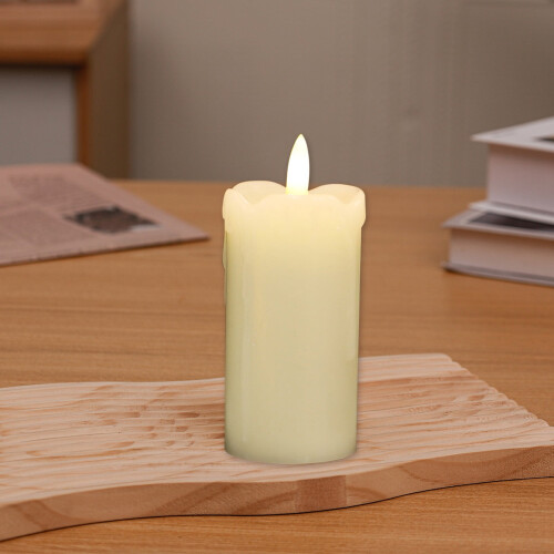 Flameless LED Candles Remote Battery Operated Realistic Wax 1