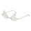 Men's Rimless Butterfly Wing Sunglasses 90s Style 1