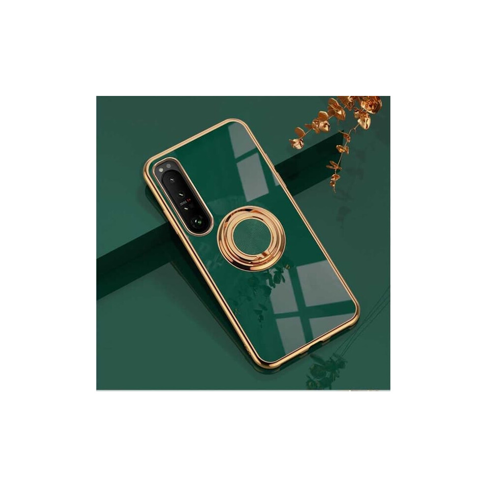 Xperia 10 Iii Shockproof Case With Ring Holder Dark Green 962029643401