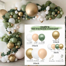 Latex balloon set confetti balloons 152 pcs