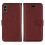 Capa carteira prática compatível com iPhone X/XS da FLOVEME, marrom. 1
