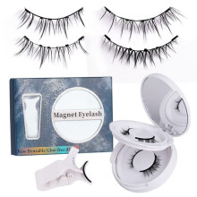 Magnetic False Eyelashes Rose Thick Set