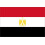 Egypt flag white background single 1