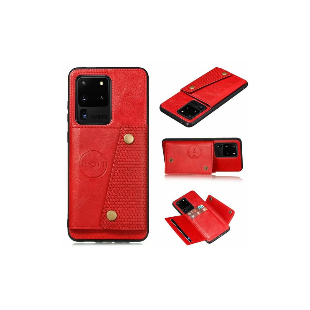Samsung Galaxy S20 Ultra Case With Card Slot Red 962029634621