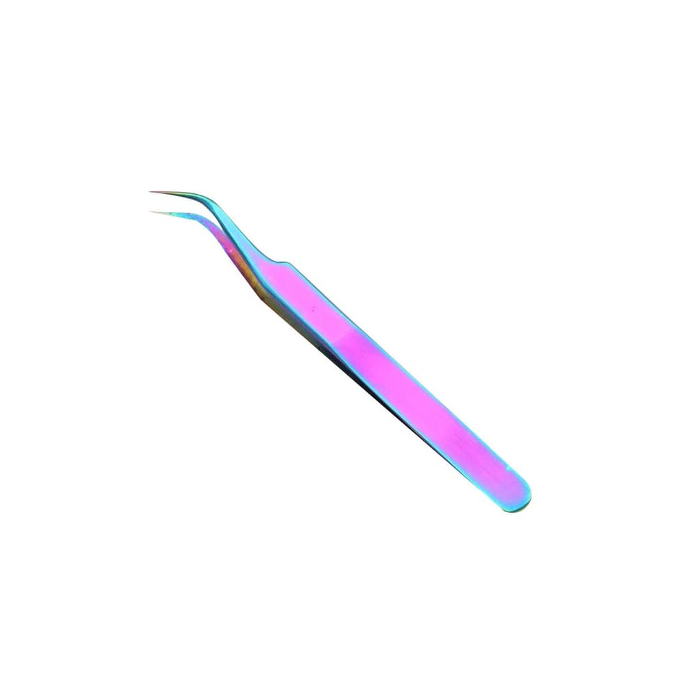 Stainless Steel Curved Tweezers For Eyelashes And Nails 962029634744
