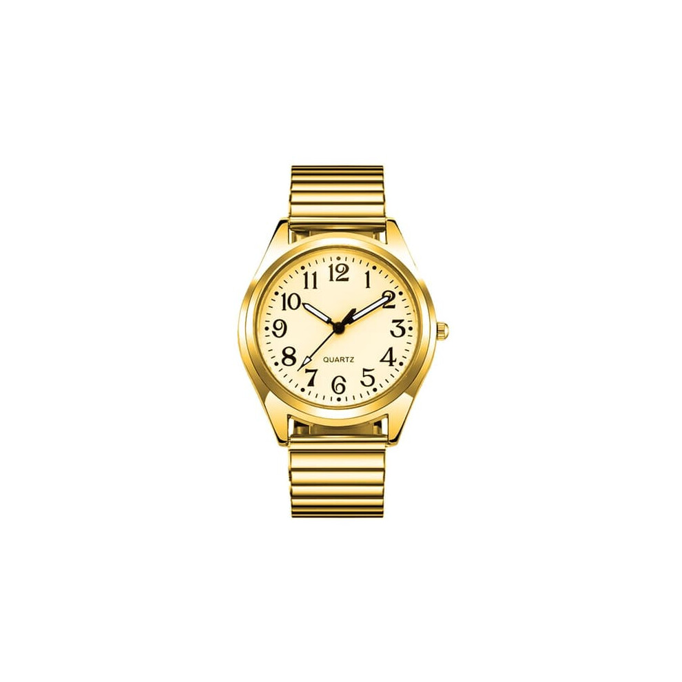 Quartz Wristwatch Men 1 Piece Gold 962029636359