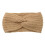 Knitted headband boho knot Light Brown one size 1