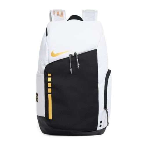 Nike unisex basketball backpack white gold