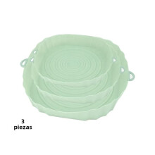 Silicone Air Fryer Tray Reusable Non-Stick 3-Pack