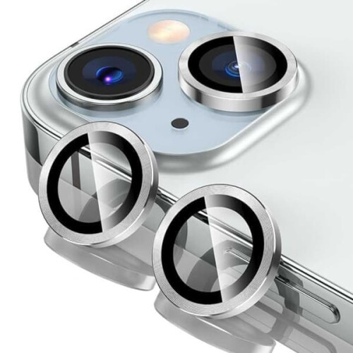 iPhone 15/15 Plus lens protector silver