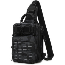 Fishing backpack with rod holder and equipment storage