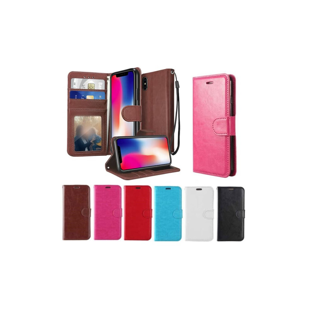 Leather Wallet Case For Iphone Xs Max With 3 Card Slots 962029637899
