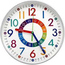 Children's Wall Clock Colorful Numbers 30 cm