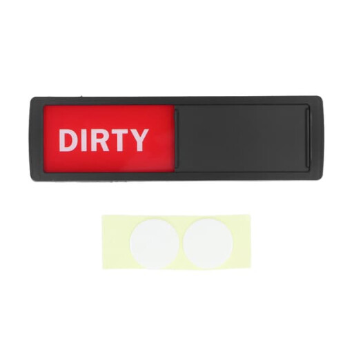 Magnetic Dishwasher Sign Clean Dirty 2-Pack