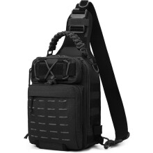 Fishing backpack with rod holder and equipment storage