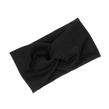 Black elastic hairband one size