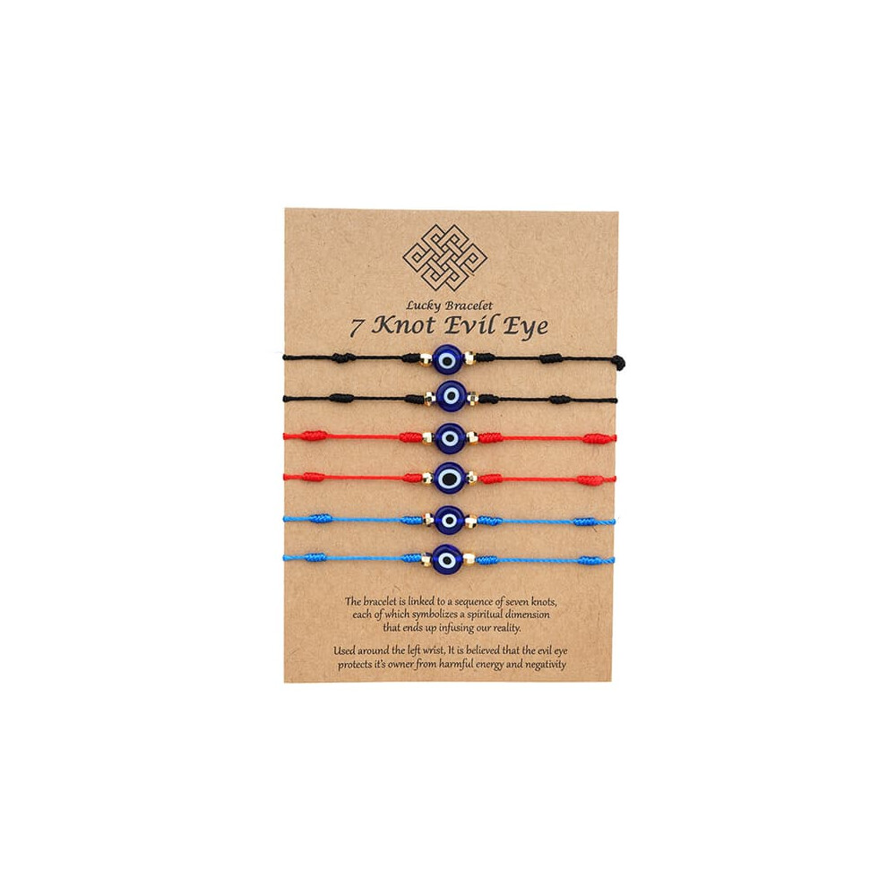 Bracelets With Lucky Charm 6-Pack Turquoise 962029634904