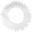 Fabric pennant garland white 10 meters 1