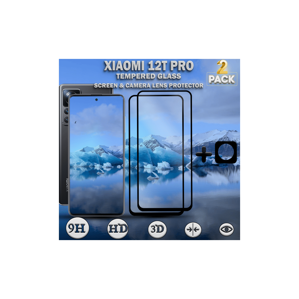 Xiaomi 12T Pro Screen Protector Tempered Glass 9H 2-Pack 962029309406