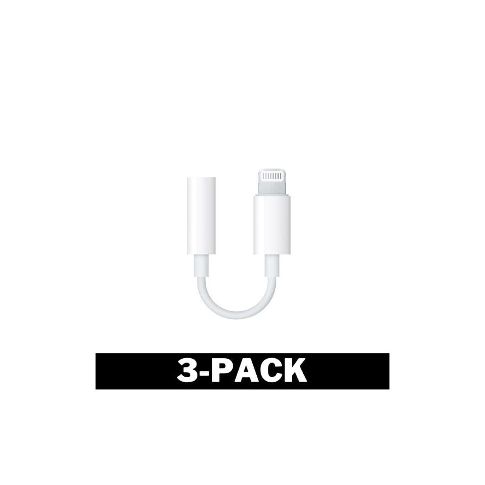 Digital Lightning To 3.5Mm Aux Cable 3-Pack White 962029644576