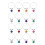 Magnetic Wine Bottle Signs 16 pcs 1