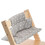 Trona washable feeding pad with holder grey 1