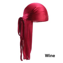 Silk Bandana Durag Wine Color