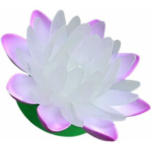 Purple LED floating lotus lights waterproof solar 2 pcs