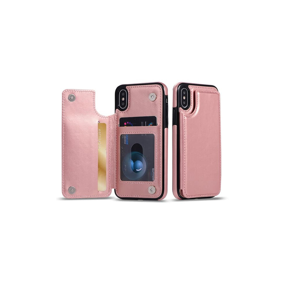Iphone Xs Max Case With Wallet Slot Rose Gold 962029638964