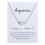 Aquarius zodiac bracelet silver 1 piece 1