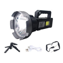Rechargeable Flashlight CREE XHP50 LED Black 1pc