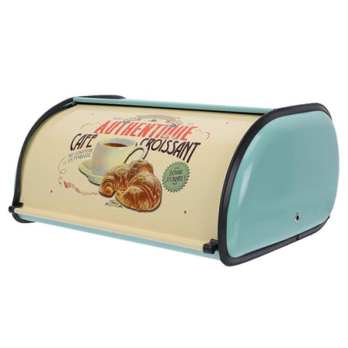 Metal Dustproof Bread Box Household Food Container 1pc
