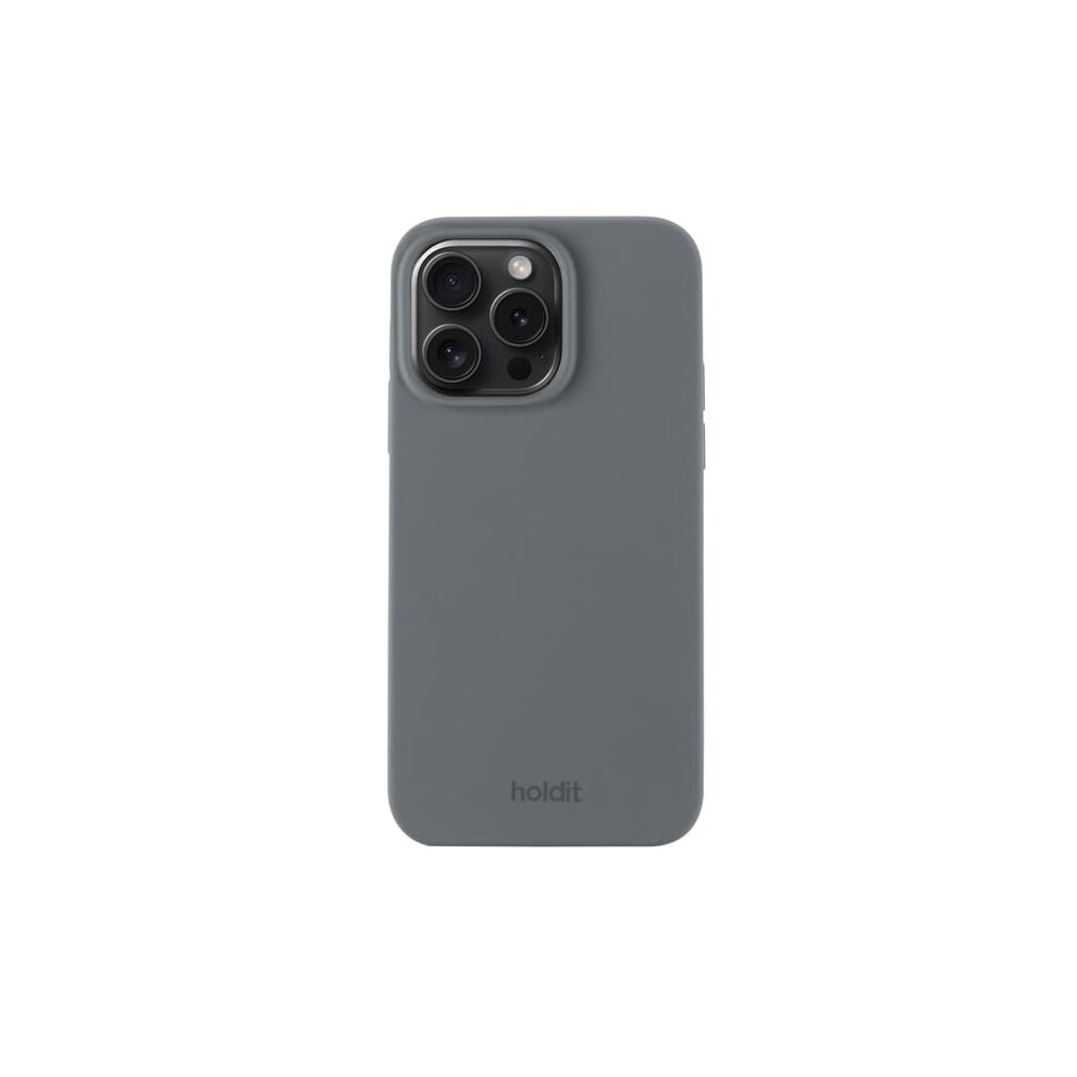 Iphone 15 Pro Silicone Mobile Cover Space Gray 962125825848