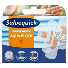 Waterproof Salvequick Plasters 16 pcs